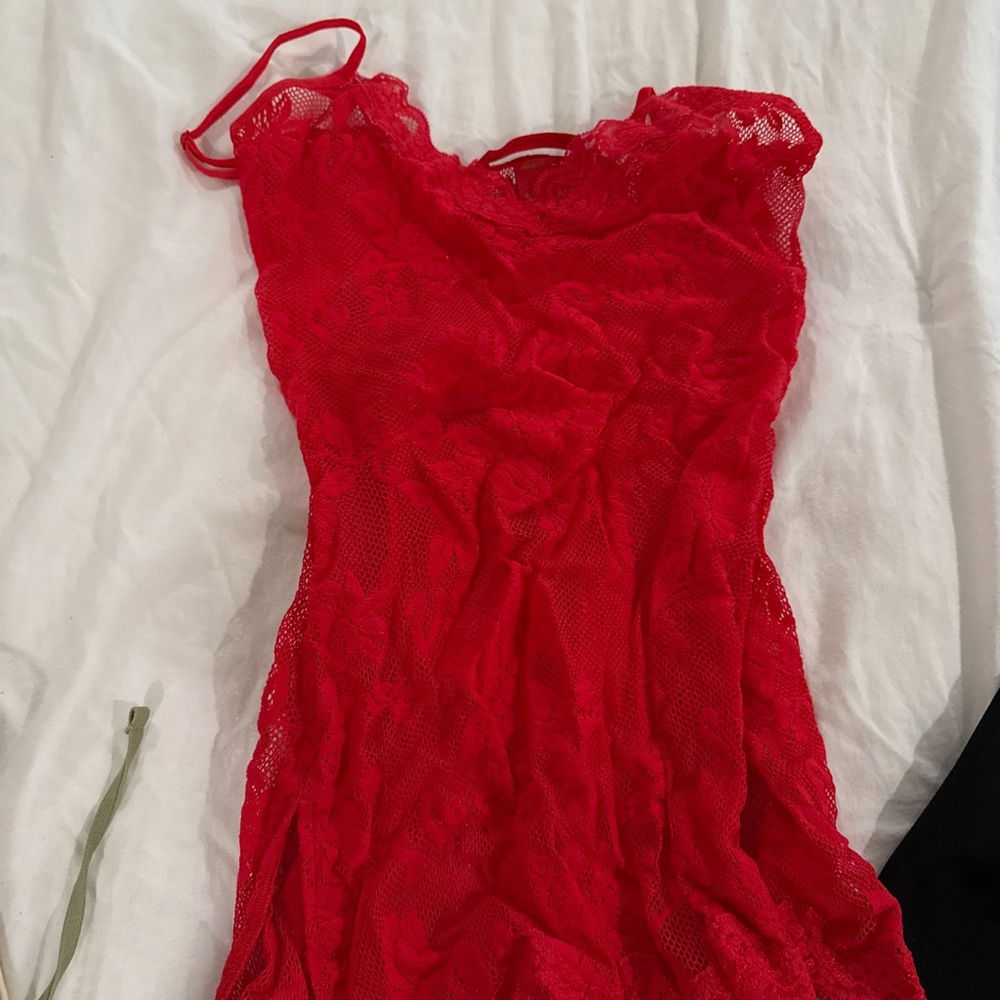 Victoria's Secret Scarlet Lace Chemise